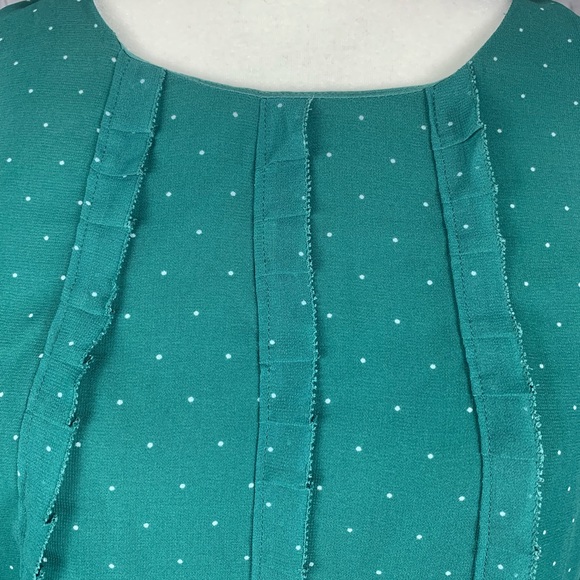 Ann Taylor Loft Factory Polka Dot Top Medium - Picture 2 of 7